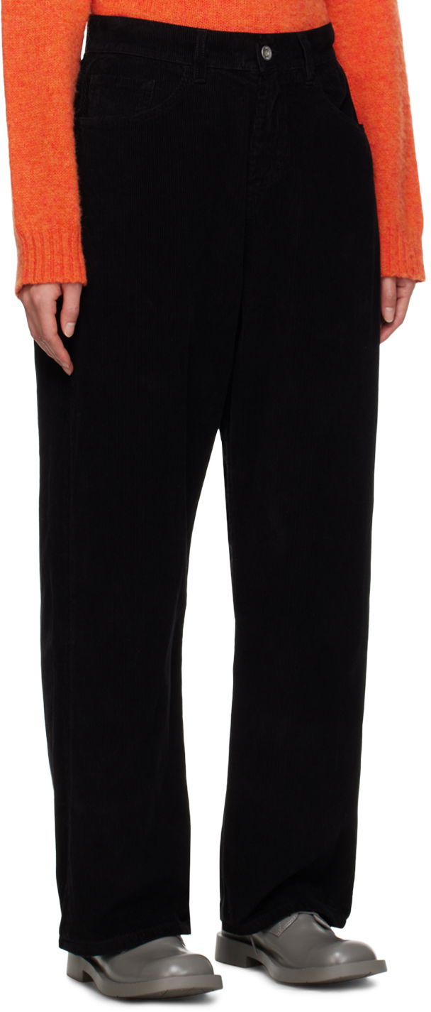 Hlače YMC YMC Silver Corduroy Trousers Črna | Q4VAL, 1