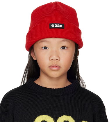 Beanie 032C 032c Kids Trick Beanie Rdeča | SP22-A-0040 KNIT, 0