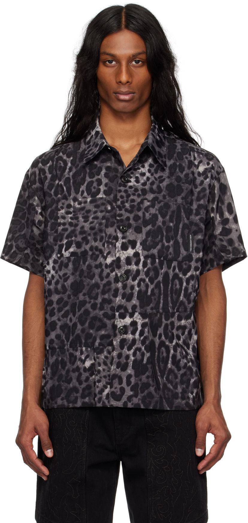 Srajce Andersson Bell Andersson Bell Leopard Print Shirt Črna | atb1277m