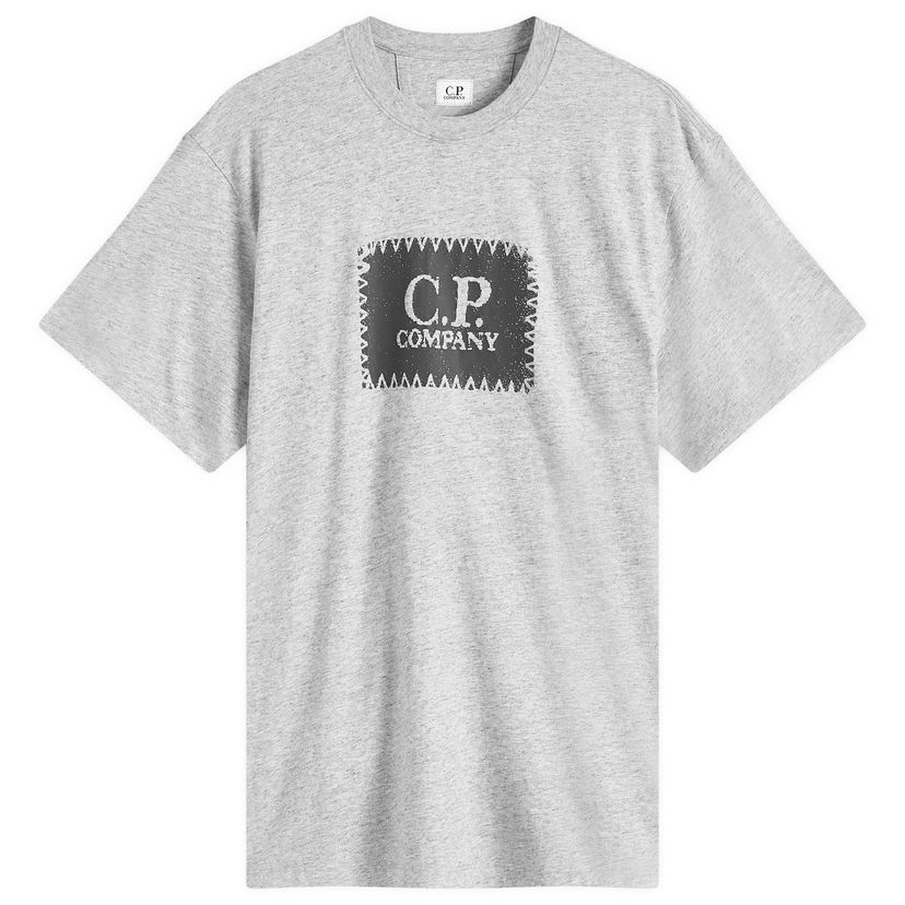 Majica C.P. Company C.P. Company 30/1 Logo Label T-Shirt, Size Large Siva | 18CMTS029A-005100W-M94