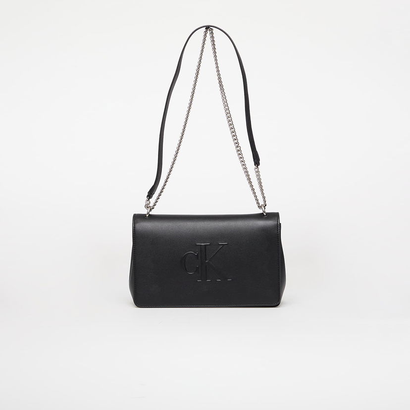 Torba za čez ramo CALVIN KLEIN Calvin Klein Jeans Sculpted Flap Bag Črna | LV04K3035G UB1