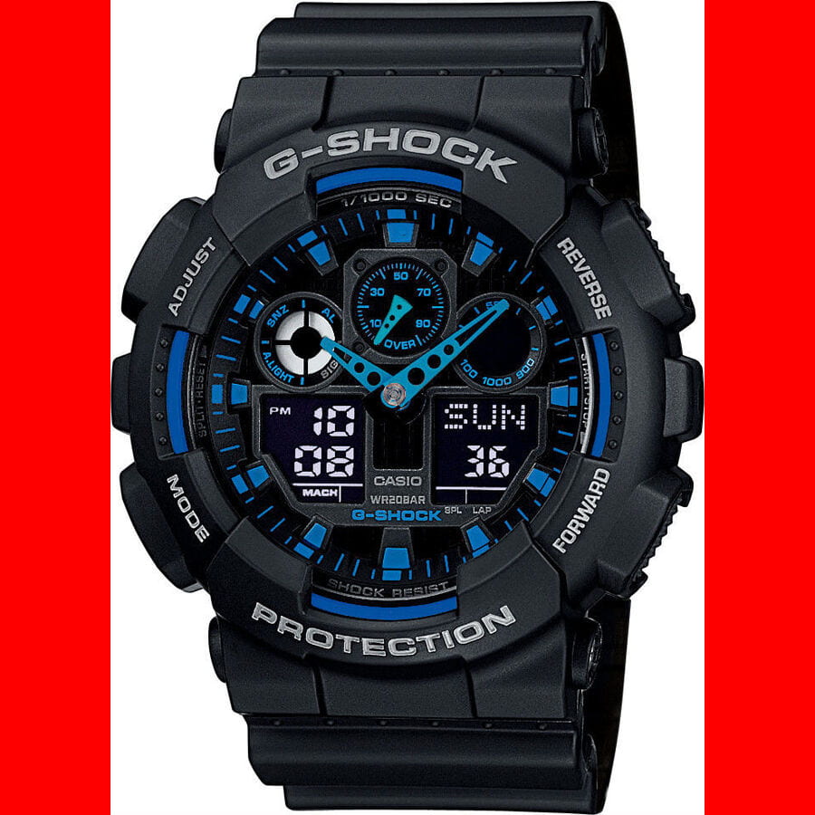 Ure CASIO G-Shock GA-100-1A2ER Črna | GA-100-1A2ER, 1