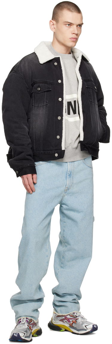 Jakna We11done Oversized Faux-Shearling Jacket Črna | WD-DJ3-22-378-U-BK, 3