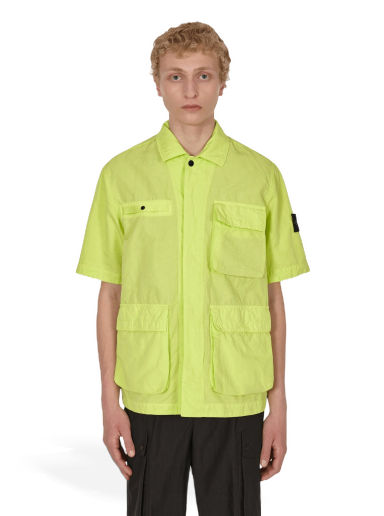 Srajce Stone Island Garment Dyed Shirt Rumena | 761542406 V0031