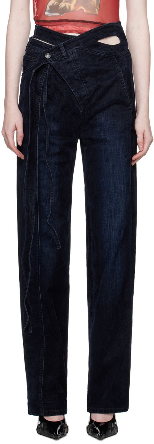 Kavbojke Ottolinger Ottolinger Wrap Jeans Modra | 1700211