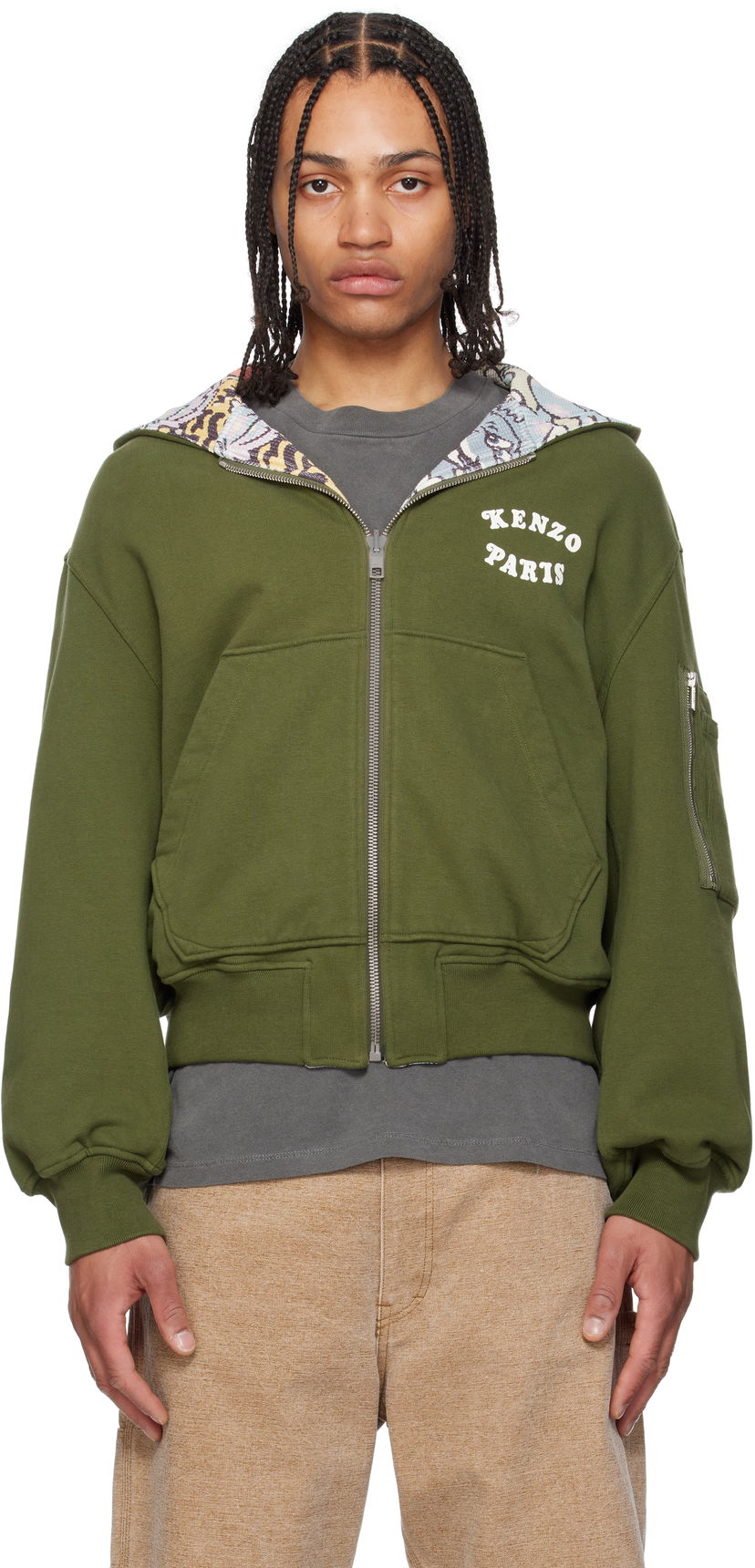 Pulover KENZO Kenzo Paris VERDY Edition Reversible Hoodie Zelena | FF55SW2514MT