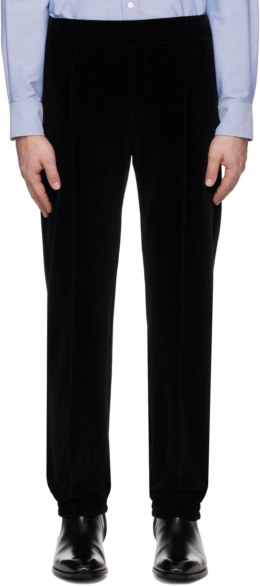 Hlače Valentino 'Chez ' Patch Sweatpants Črna | 6V3MD05AARD