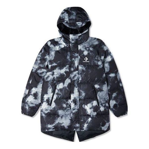 Parka Converse Printed Winter Down Jacket Črna | 10024055-A01