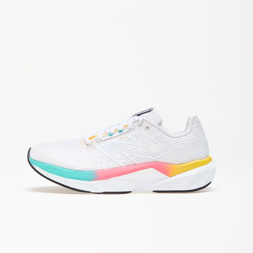 Tek New Balance FuelCell Propel v5 White/ Cyber Jade Bela | WFCPRLC5
