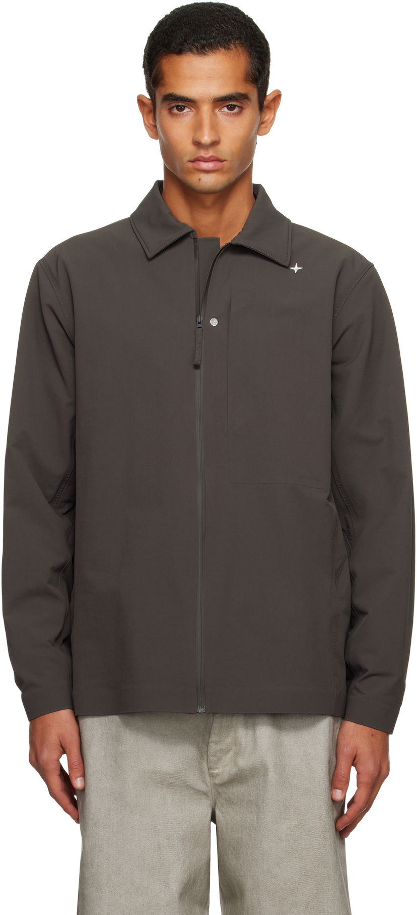 Jakna Stone Island Tela Resinata Jacket Siva | K2S15 1200024 S0G12