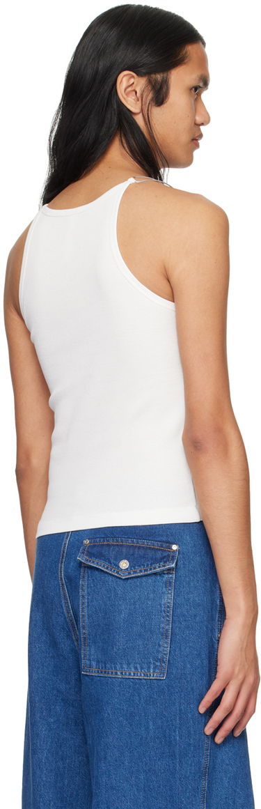 Majica brez rokavov Dion Lee Wire Strap Tank Top Bela | C3159PS24, 2