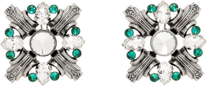 Zatiči Area AREA Crystal Brooch Earrings Kovinski | RS25AWJW0043OT01