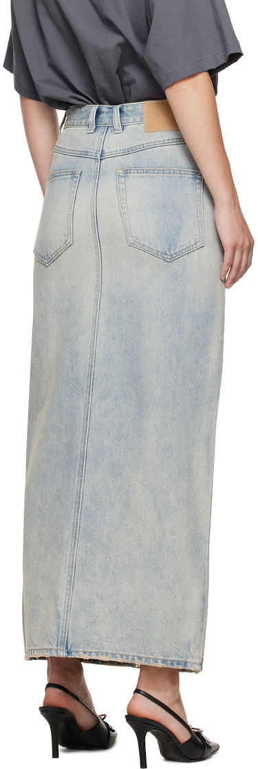 Krila We11done We11done Washed Denim Maxi Skirt Modra | WD-DS2-24-373-W-SK, 2