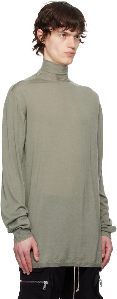 Pleteni pulover Rick Owens Rick Owens Hollywood Oversized Turtleneck Zelena | RU01E5626 WS, 1