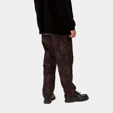 Hlače Carhartt WIP Flint Pant Paisley Print "Buckeye rinsed" Rjava | I029443_1U6_02, 4
