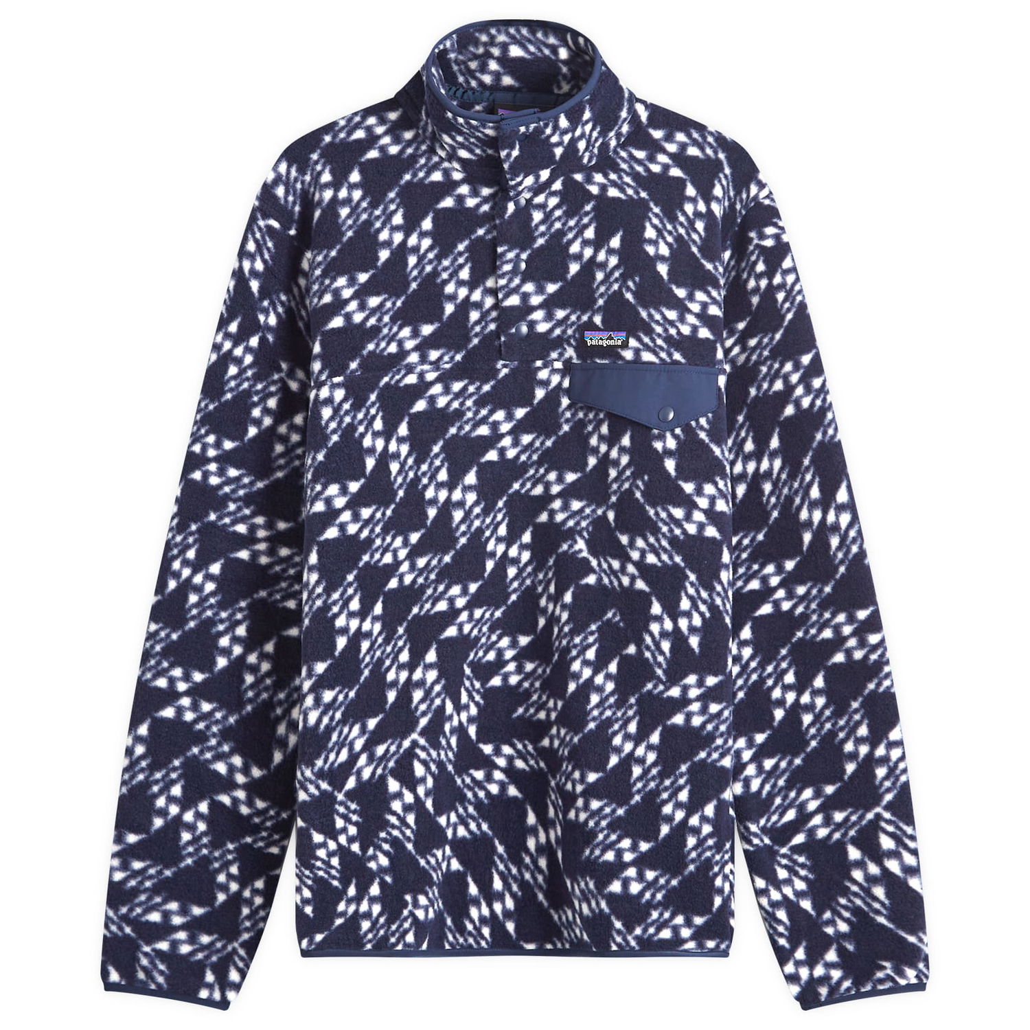 Pleteni pulover Patagonia Lightweight Synchilla Snap-T Pullover Synched Flight Modra | 25551-SFNA, 0