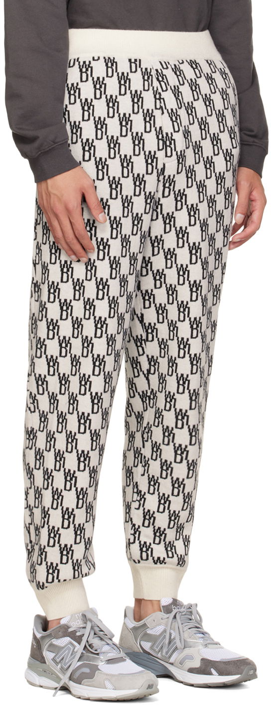Trenirka We11done Patterned Tapered Lounge Pants Bela | WD-KP9-20-102-U-IV, 1
