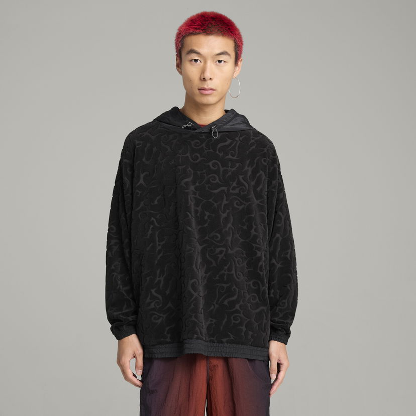 Pulover Puma PUMA x ARIES Embossed Hoodie Črna | 629494_01