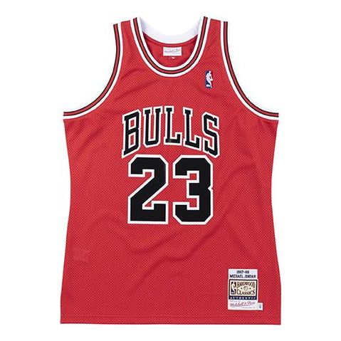 Majica brez rokavov Mitchell & Ness Mitchell & Ness Bulls Jersey Rdeča | AJY4CP19025-CBURED187MJO