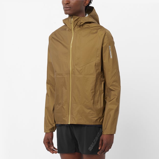 Jakna Salomon Bonatti Waterproof Jacket Rjava | LC2686200