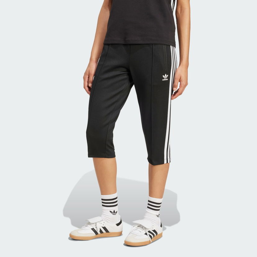 Hlače adidas Performance Adicolor 3-Stripes Capri Pants Črna | JV7520