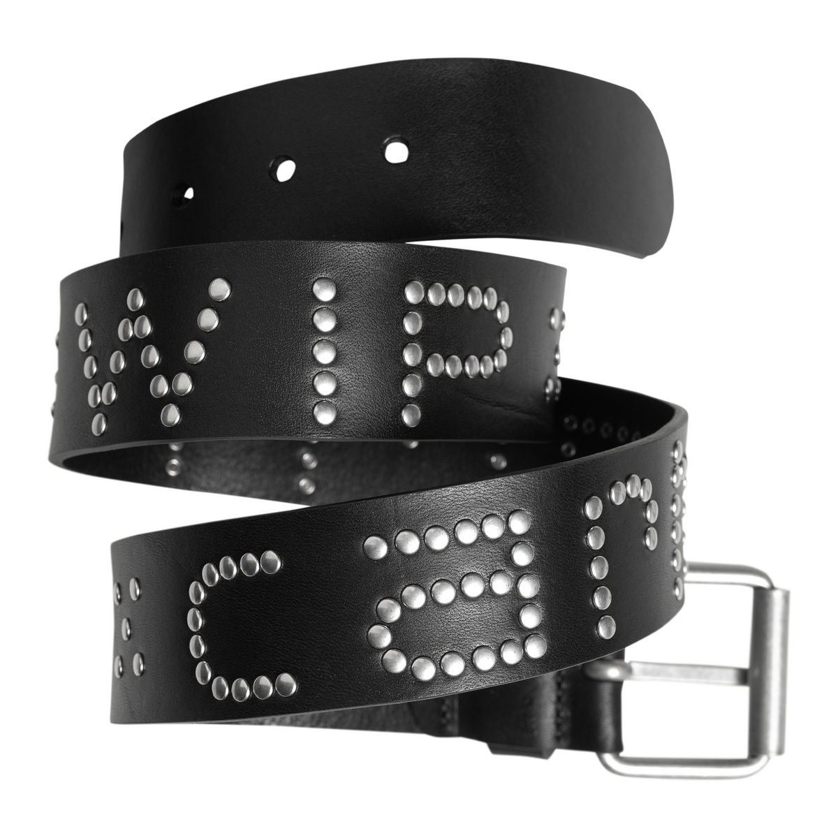 Pasovi Carhartt WIP Black Studded Script Belt Črna | I034422_6, 0