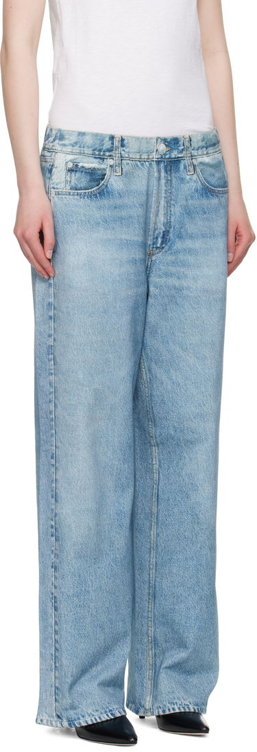 Kavbojke rag & bone Miramar Terry Wide-Leg Lounge Pants Modra | WCW24F70028202, 4