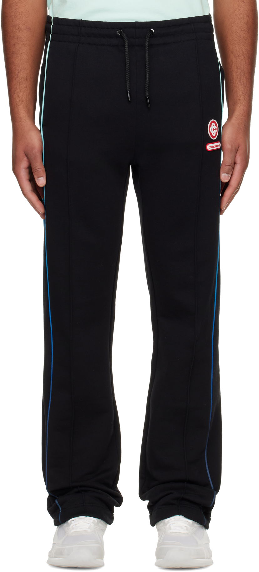 Trenirka Casablanca Casablanca Gradient Piping Sweatpants Črna | M-AW25-JTR-309-01
