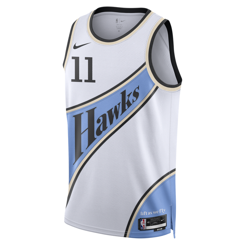 Dres Nike Dri-FIT Swingman Hawks City Edition Jersey Bela | FQ4329-101