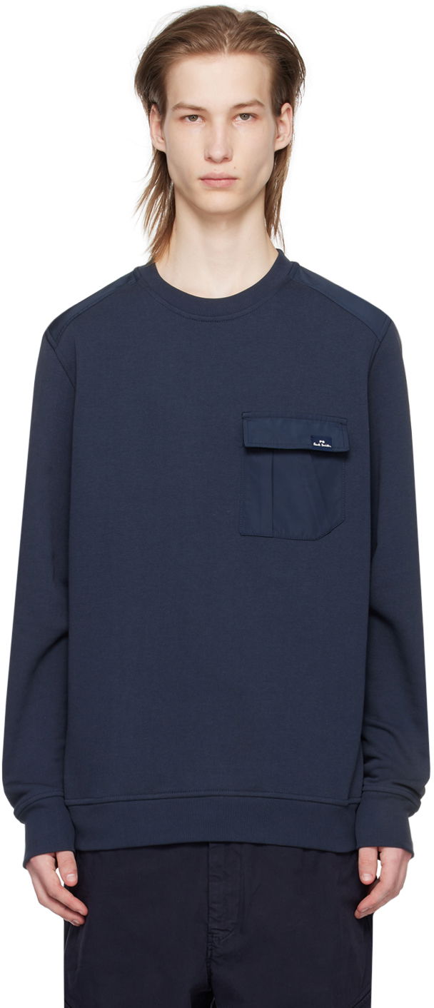 Pulover Paul Smith PS Paul Smith Patch Pocket Sweatshirt Mornarica | M2R-686Y-M21116-49