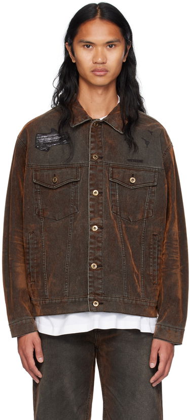 Jakna We11done We11done Distressed Denim Jacket Rjava | WD-DJ2-24-399-M-BK, 0