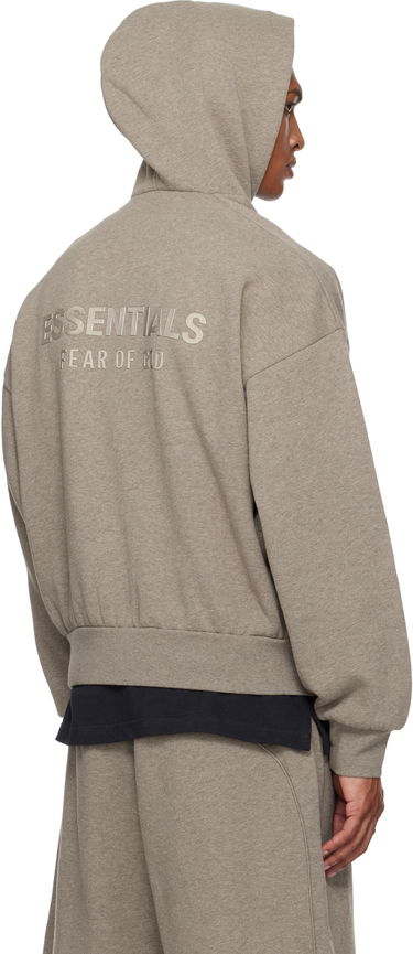 Pulover Fear of God Fear of God ESSENTIALS Fleece Hoodie, Classic Fit Siva | 192SP252053F, 2