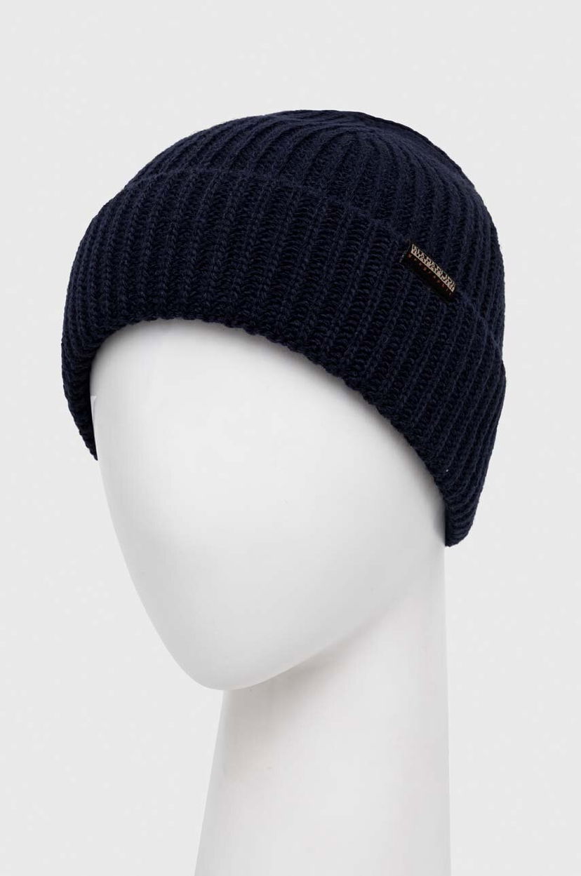 Beanie Napapijri Ribbed Knit Beanie Mornarica | NP0A4GK81761