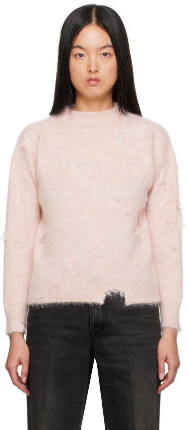 Pleteni pulover R13 R13 Deconstructed Fuzzy Sweater Roza | R13WY174-Y105B, 0