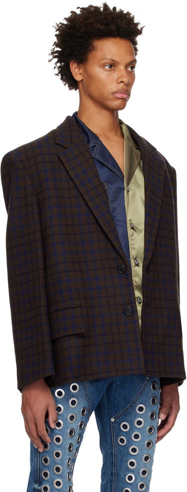 Jakna We11done Check Blazer Rjava | WD-JK3-22-102-M-BR, 1