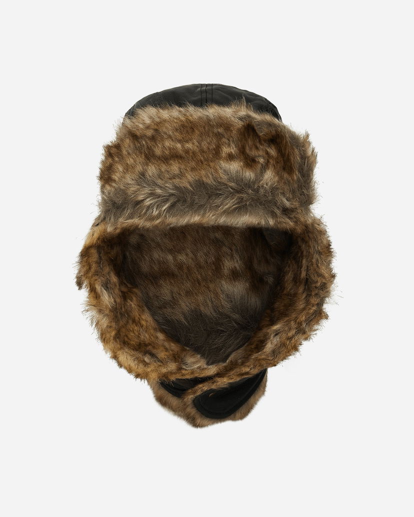 Klobuk New Era Leather Trapper Hat Črna | 60580680 NSTR