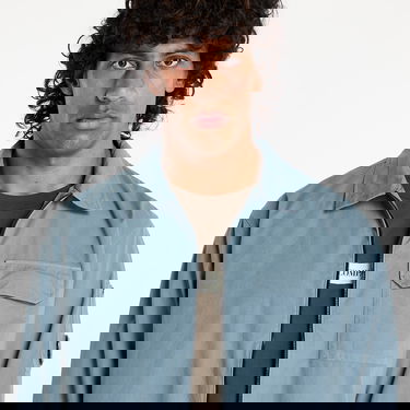 Vetrovka C.P. Company C.P. Company Organic Gabardine Full Zip Overshirt Modra | 18CMOS124A110143G-872, 1