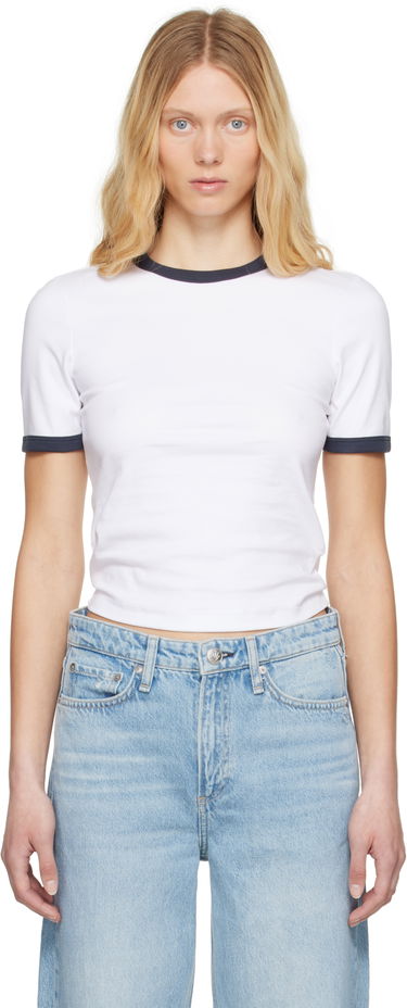 Majica rag & bone Rag & Bone Mia Ringer T-Shirt Bela | WCC25ST026W327, 0