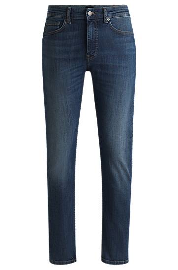 Kavbojke BOSS Delaware Slim-Fit Stretch Jeans Modra | 50532498