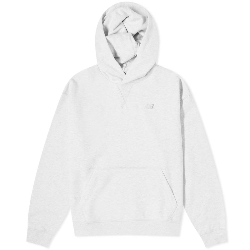 Pulover New Balance NB Athletics French Terry Hoodie Ash Heather Siva | WT41537-AHH