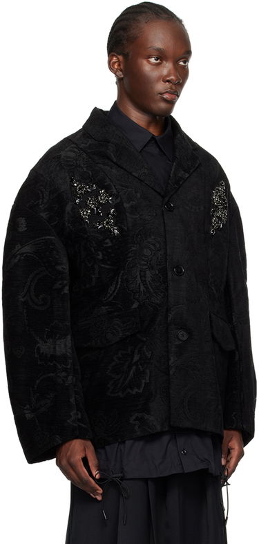 Jakna Simone Rocha Simone Rocha Embellished Boxy Jacket Črna | 6099B 1092, 1