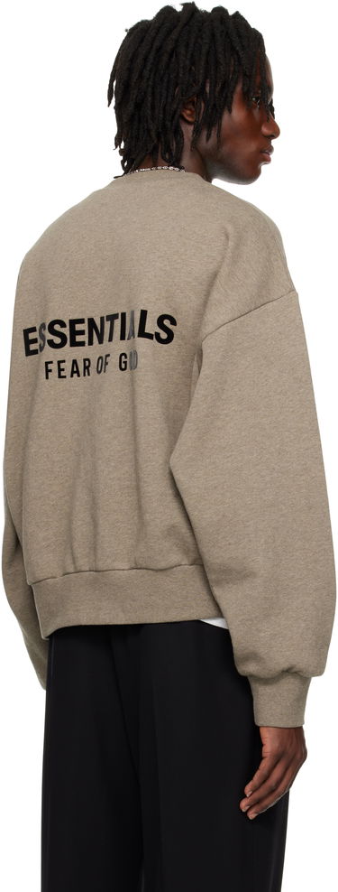 Pleteni pulover Fear of God Fear of God ESSENTIALS Classic Crewneck Sweatshirt Siva | 192AS252041F, 2