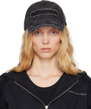 Kapa Feng Chen Wang Feng Chen Wang Denim Baseball Cap Črna | FUS19AC02, 0