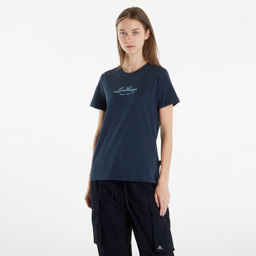 Majica Lundhags Lundhags Jarpen Logo T-Shirt Mornarica | 44318-24-75350