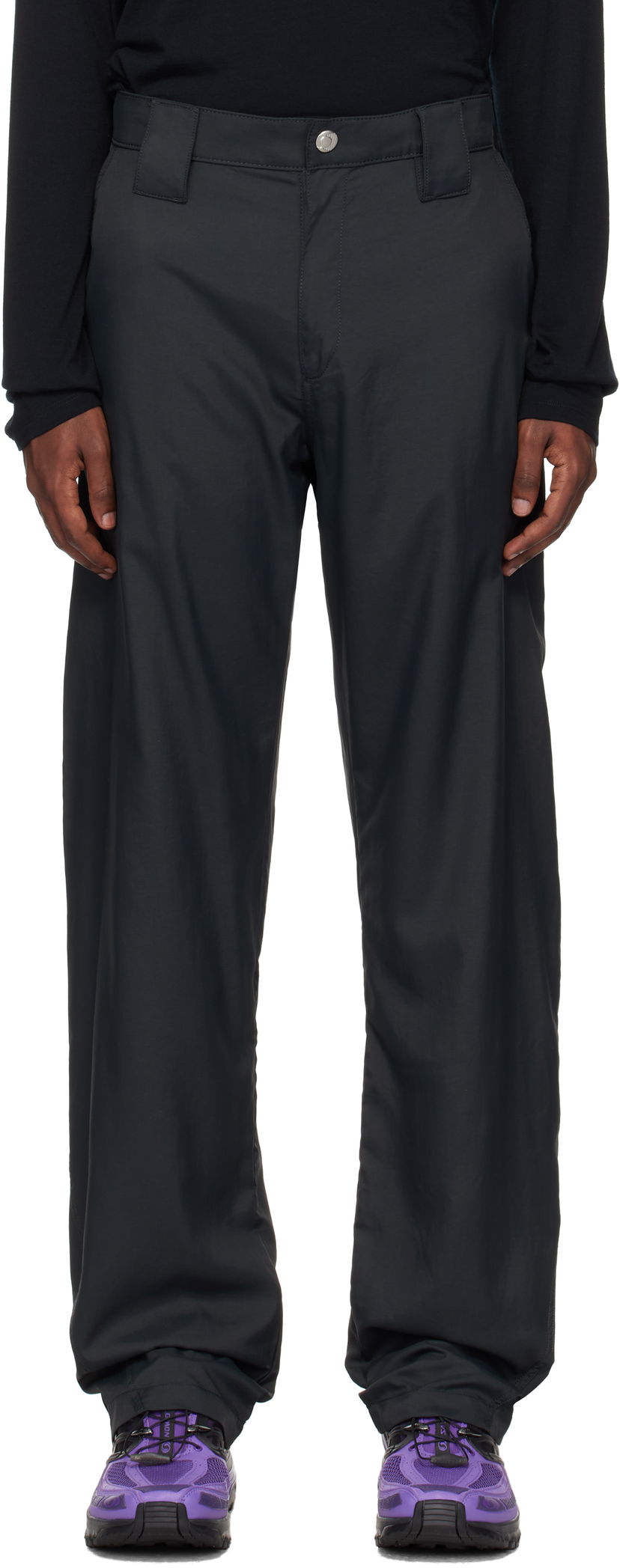 Hlače AFFXWRKS Curved Trousers Siva | FW24TR07