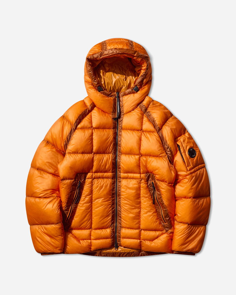 Puhovka C.P. Company D.D. Shell Hooded Medium Down Jacket Oranžna | 19CMOW702A-110416A 434