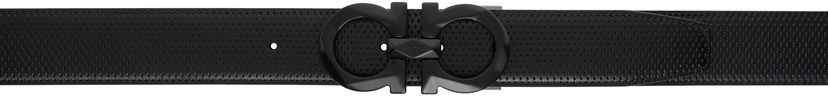 Pasovi FERRAGAMO Adjustable Gancini Reversible Belt Črna | 759035