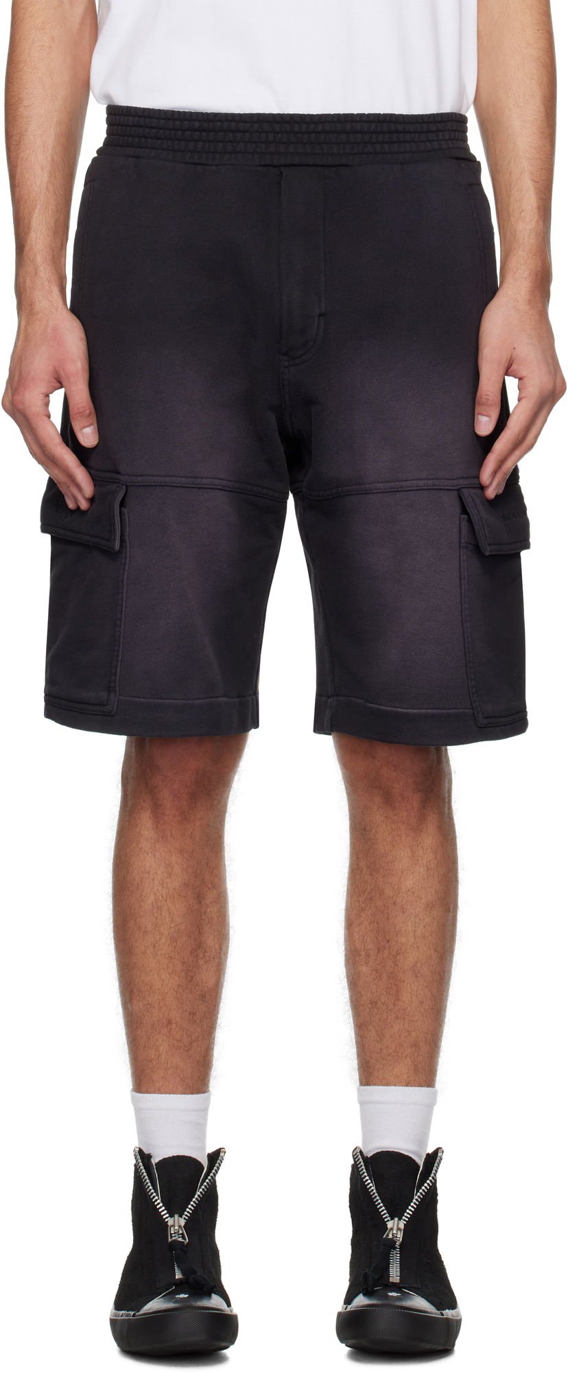 Kratke hlače 1017 ALYX 9SM 1017 ALYX 9SM Garment Dye Cargo Shorts Črna | AAMSO0084FA01