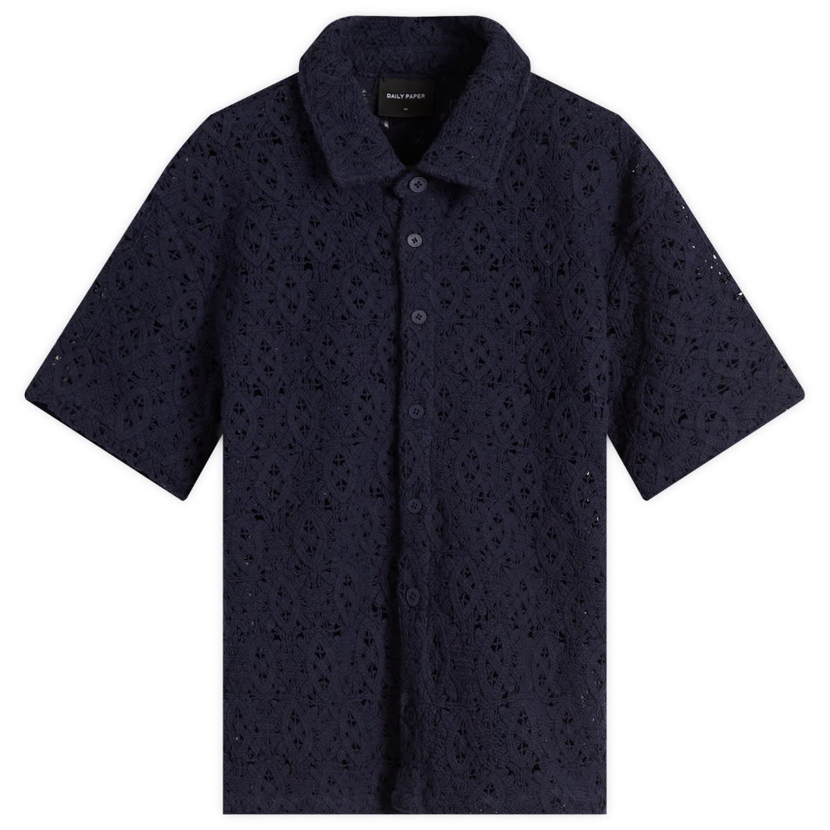 Srajce DAILY PAPER Daily Paper Lace Shield Vacation Shirt Mornarica | 2511118, 0