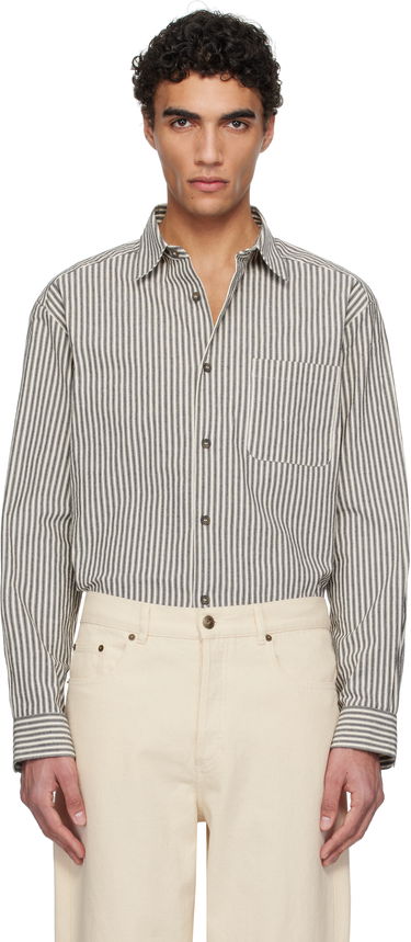 Srajce A.P.C. A.P.C. Malo Striped Overshirt Bež | COHGG-H32023, 0